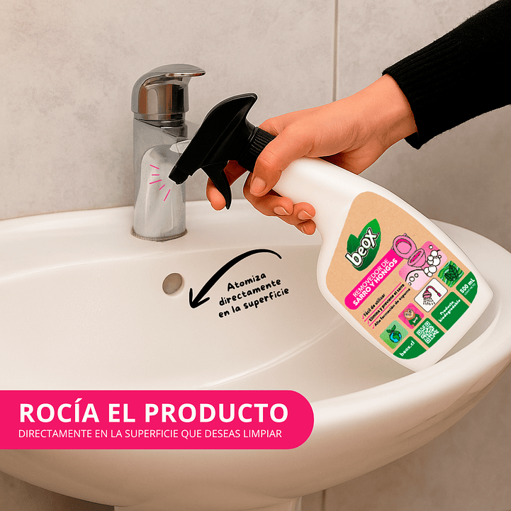 Removedor Sarro & Hongos Baños Beox® 500 Ml 3