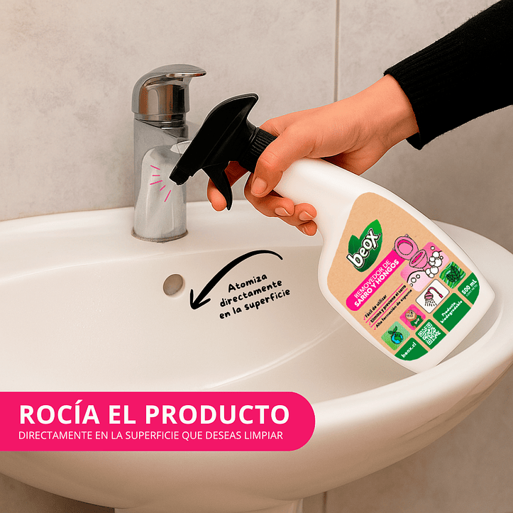 Removedor Sarro & Hongos Baños Beox® 500 Ml 3