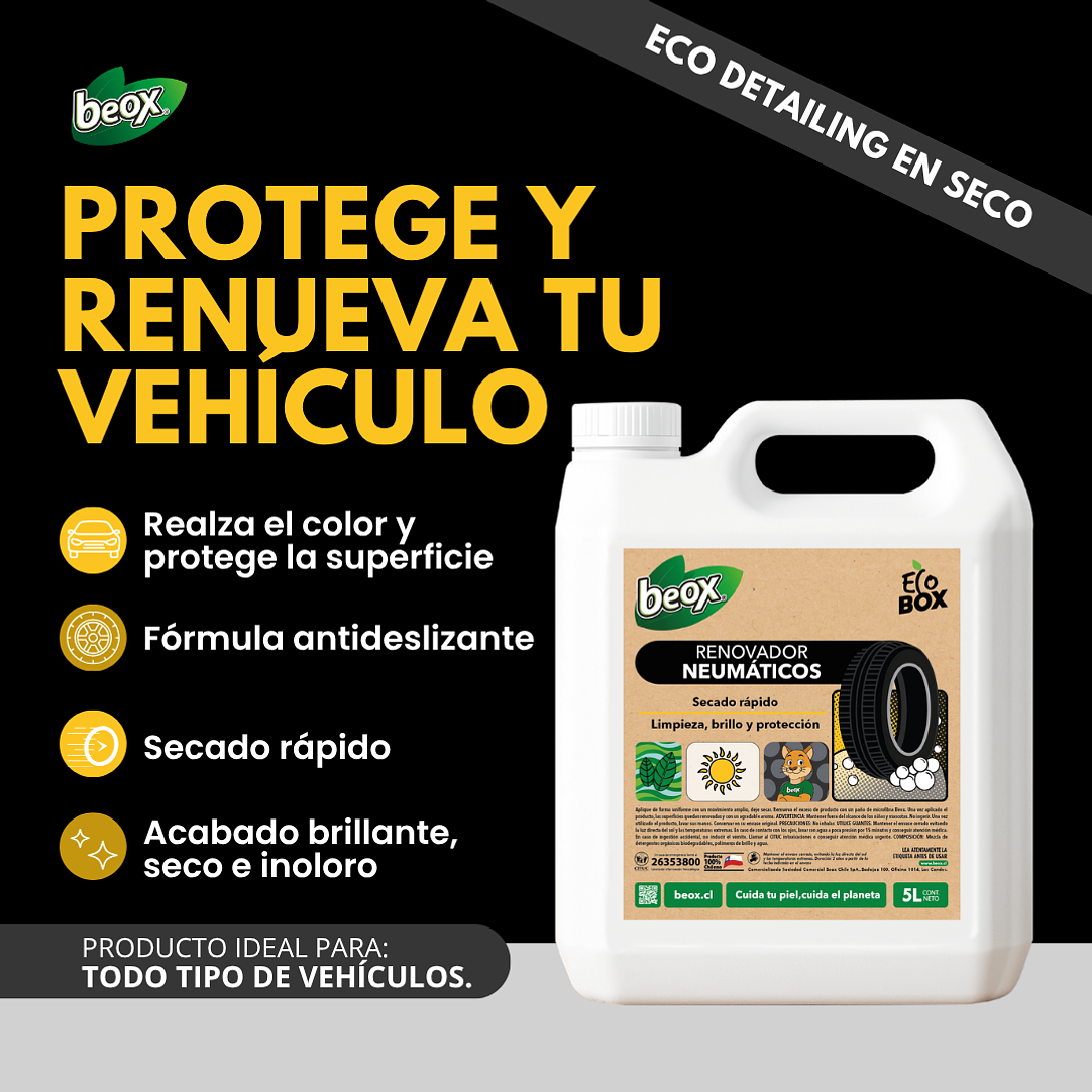 Renovador De Neumaticos Beox® 5 Lts 2