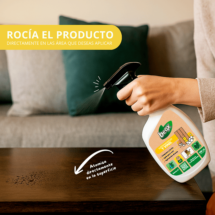 Lustra Muebles Y Vinil Beox® 500 Ml 3