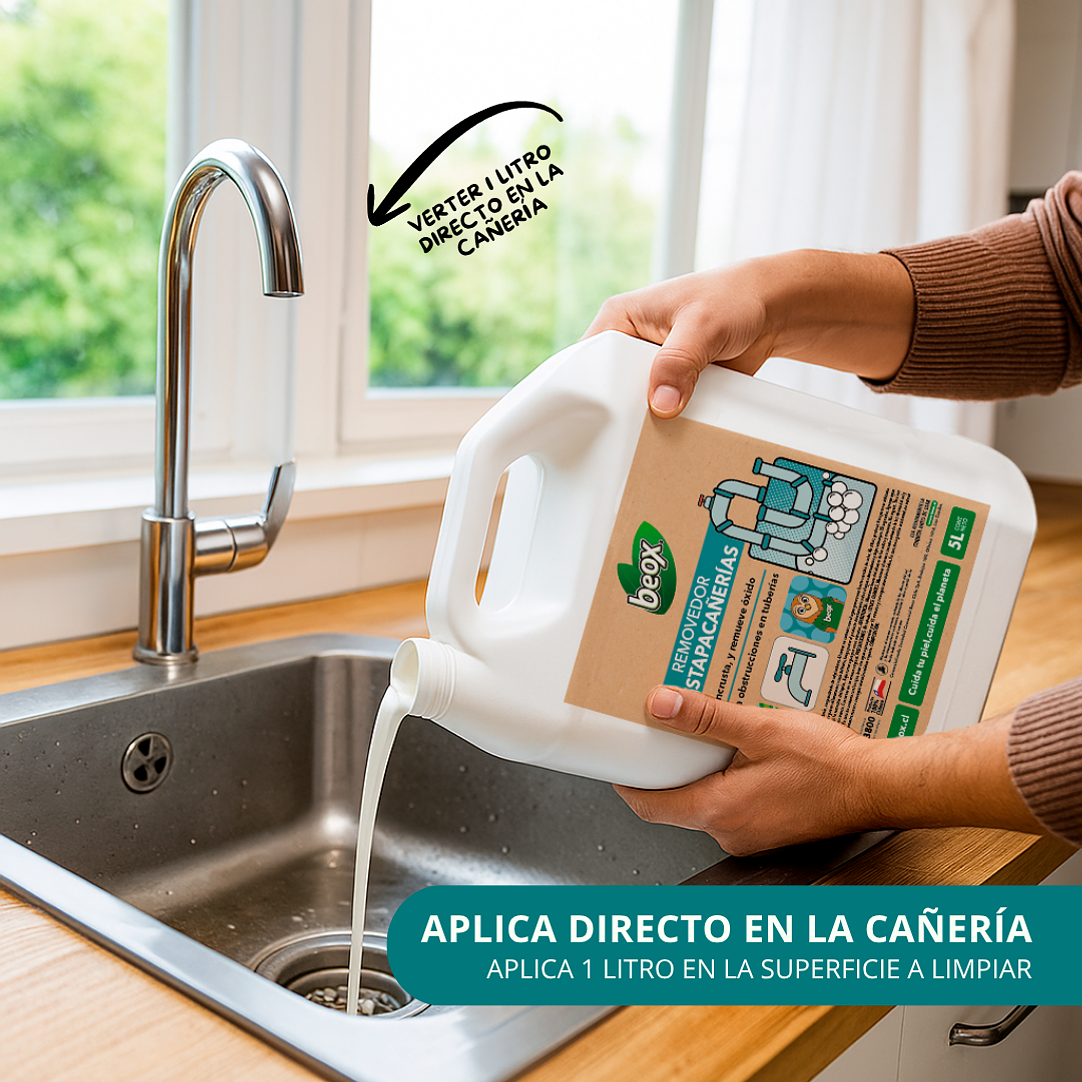Removedor Destapacañerias Beox® 5 Lts 2