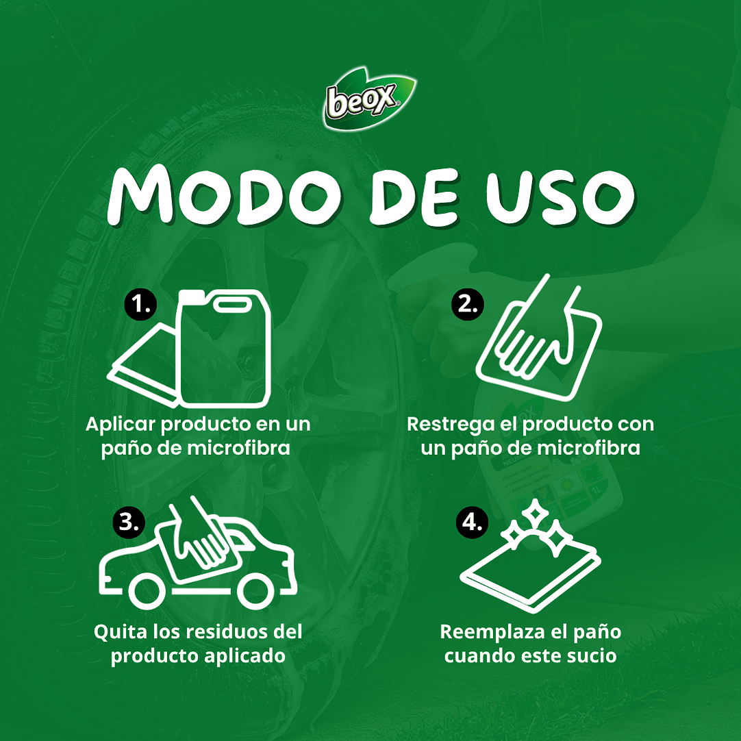 Kit Profesional Lavado Auto Sin Agua Beox® 6