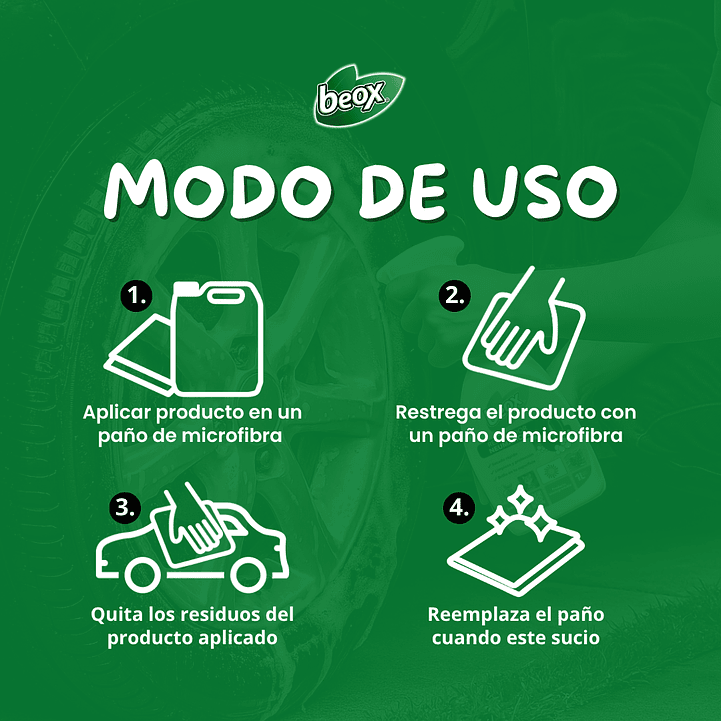 Kit Profesional Lavado Auto Sin Agua Beox® 6