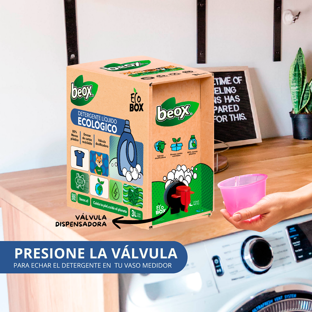 Pack x 4 Detergente Ecologico Beox® Ecobox 3 Lts c/u 2