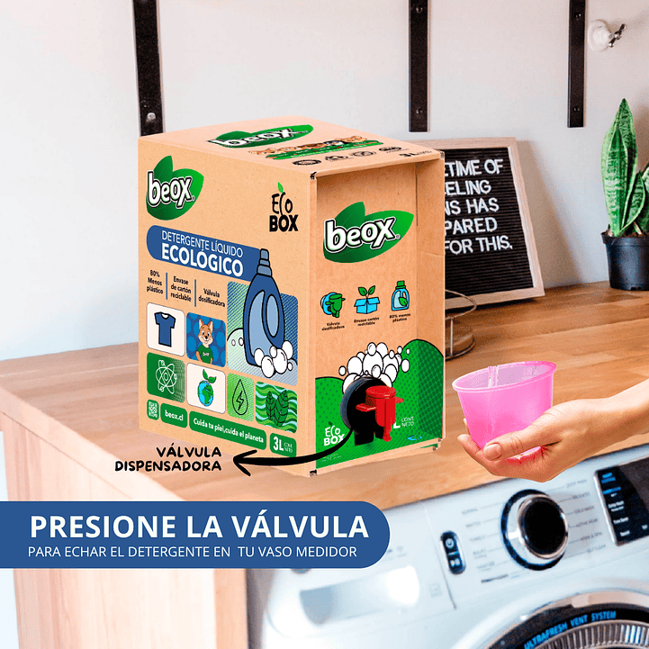 Pack x 4 Detergente Ecologico Beox® Ecobox 3 Lts c/u 2
