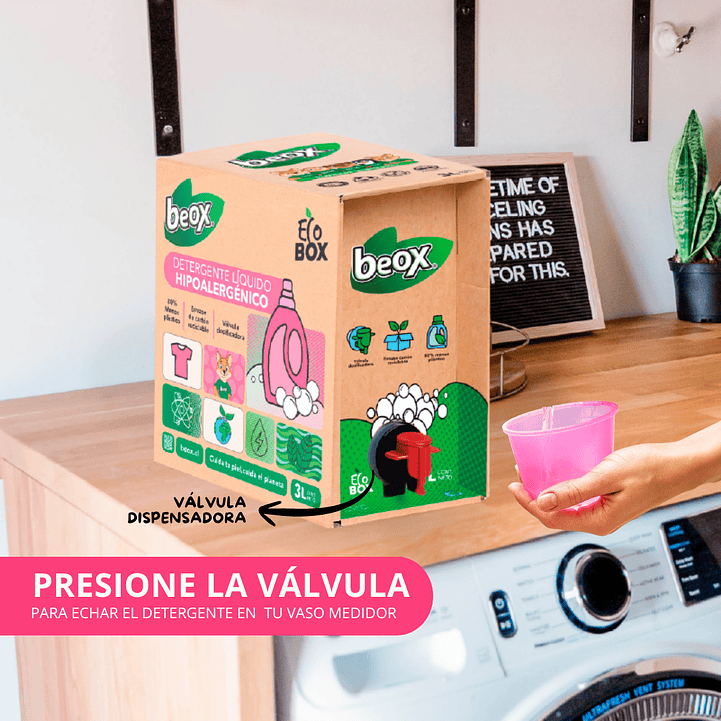 Pack X 3 Detergente Hipoalergenico Beox® Ecobox 3 Lts c/u 2