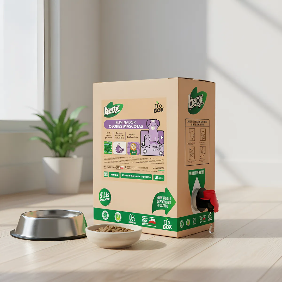 Eliminador Destructor Olores Mascotas Beox® Ecobox 5 Lt 1