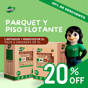 Removedor + Limpiador Piso Flotante/Laminado Beox® 5 Lts