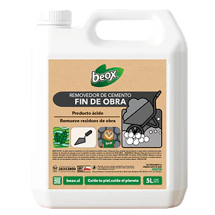 Removedor Limpiador Fin de Obra Beox® 5 Lts