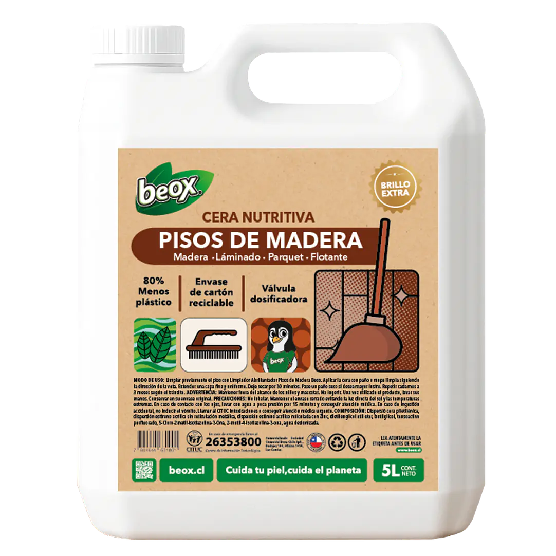 Cera Nutritiva Pisos de Madera Beox® 5 Lts 1