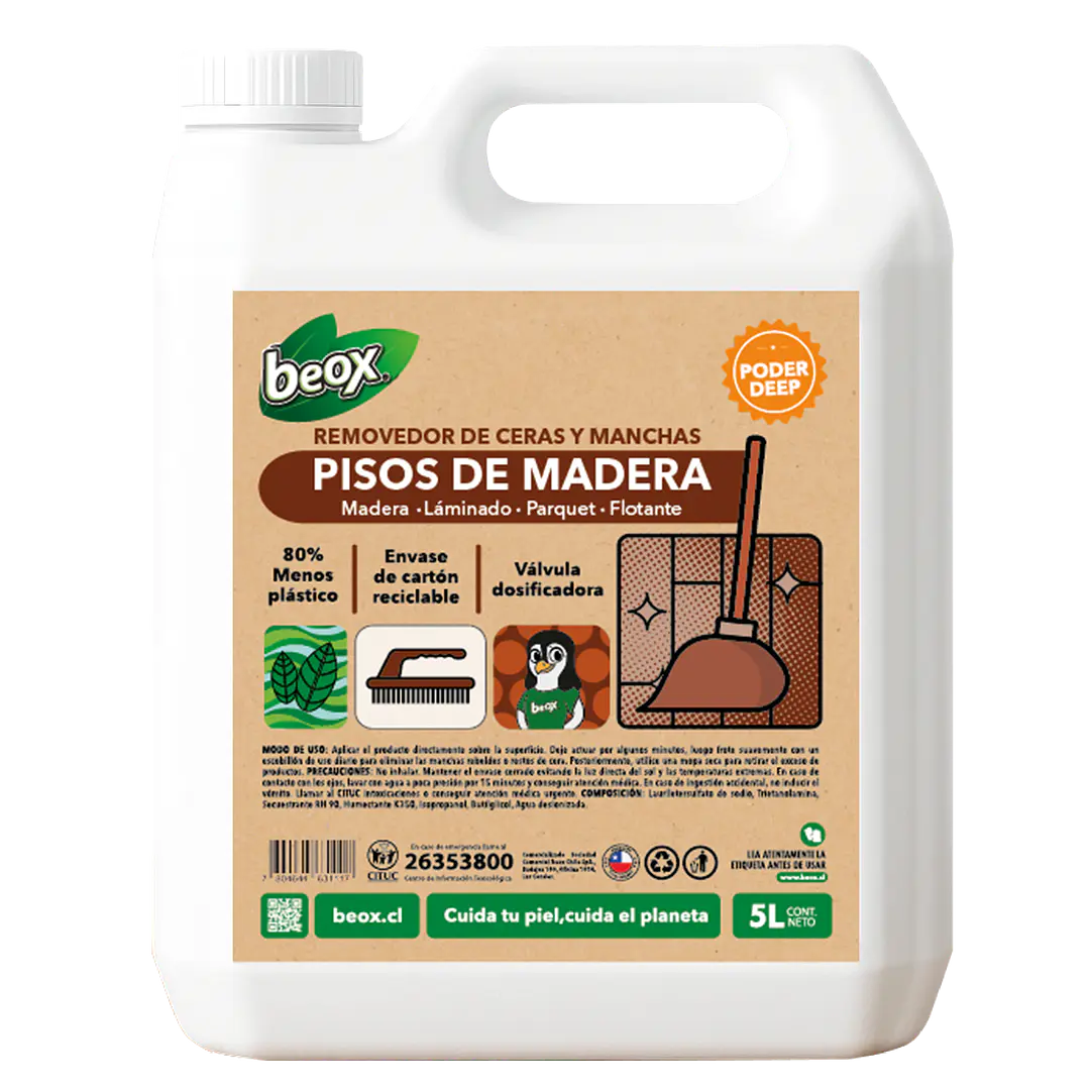 Removedor Ceras Pisos Maderas Beox® 5 Lts 1