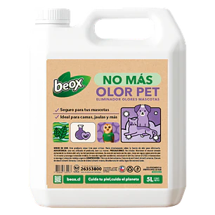 No Mas Olor PET Eliminador  Olores Mascotas Beox® 5 Lt