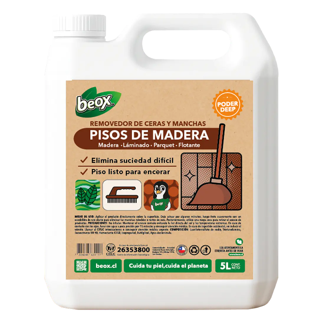Removedor + Limpiador Piso Flotante/Laminado Beox® 5 Lts 2