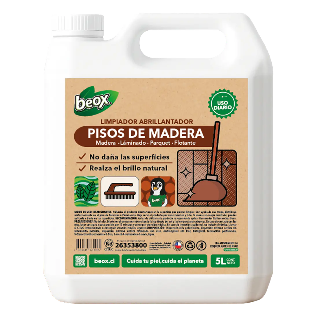Removedor + Limpiador Piso Flotante/Laminado Beox® 5 Lts 3