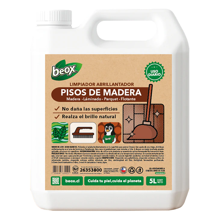 Removedor + Limpiador Piso Flotante/Laminado Beox® 5 Lts 3