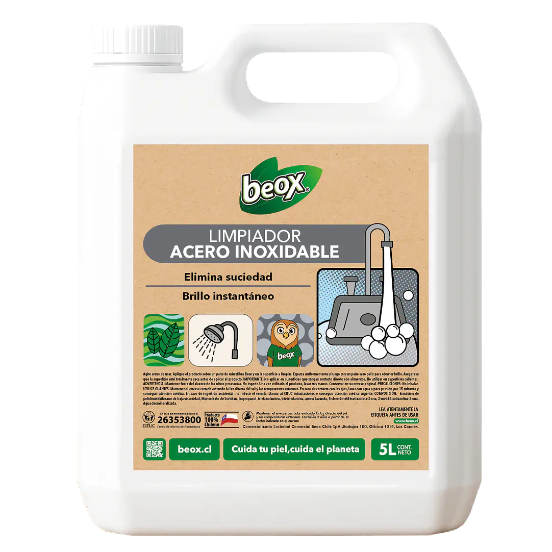 Limpiador Acero Inoxidable Beox® 5 Lts 1