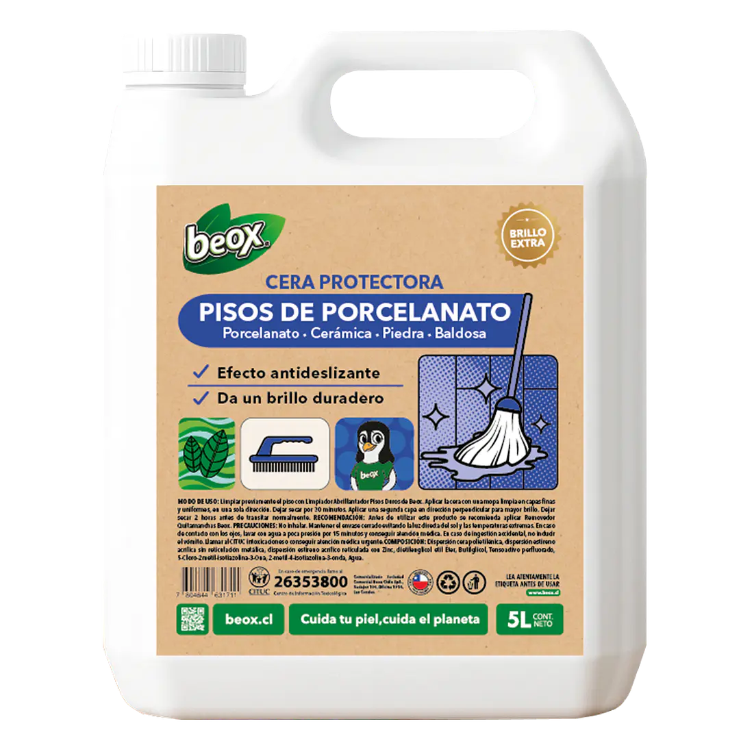 Cera Protectora Pisos Pisos Porcelanato Beox® 5 Lts 1