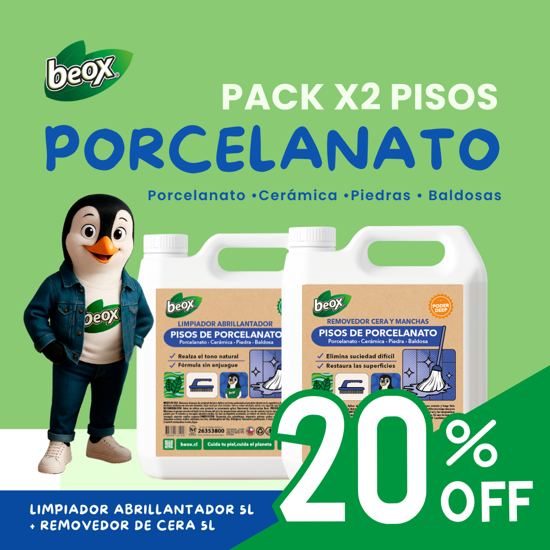 Removedor + Limpiador Pisos Porcelanato Ceramicas Beox® 5 Lts