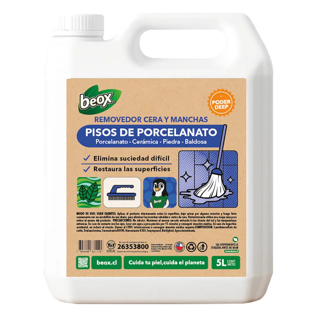 Removedor Manchas Pisos Porcelanato y Ceramicas Beox® 5 Lts 1