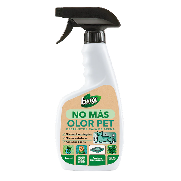 NO MAS OLOR PET Destructor Olores Caja De Arena Gatos Beox® 500 Ml 1