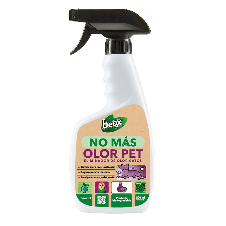 NO MAS OLOR PET Elimina Destructor Olores Gatos Beox® 500 Ml 1