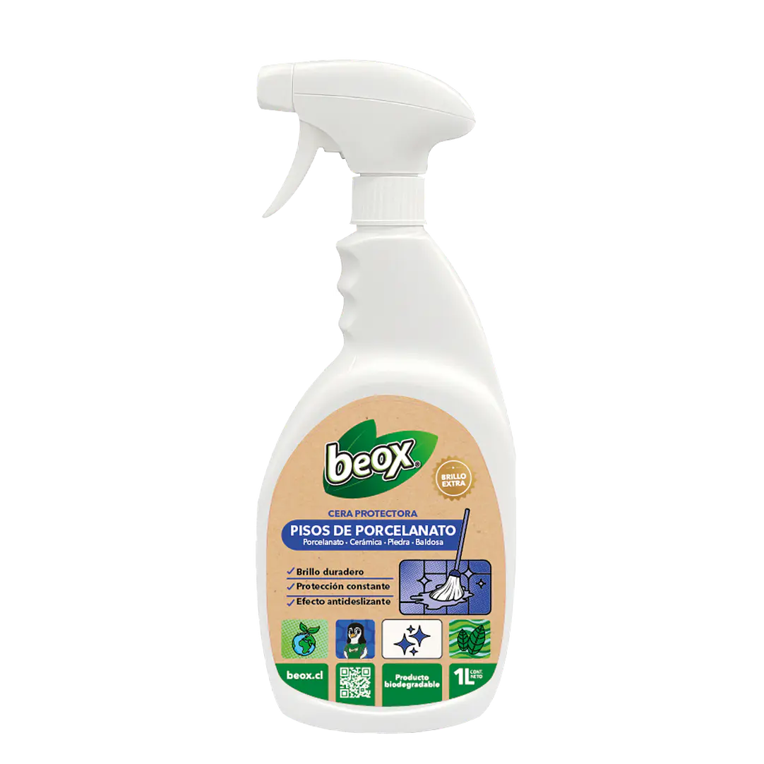 Cera Protectora Pisos Porcelanato y Ceramicas Beox® 1 Lt 1