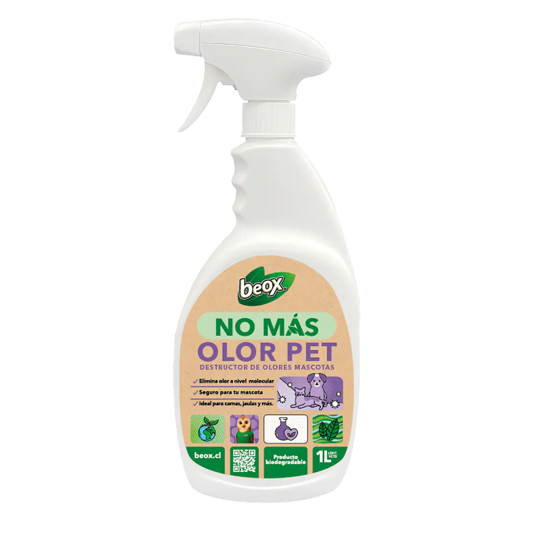 NO MAS OLOR PET Elimina Destructor Olores Mascotas Beox® 1 Lt 1