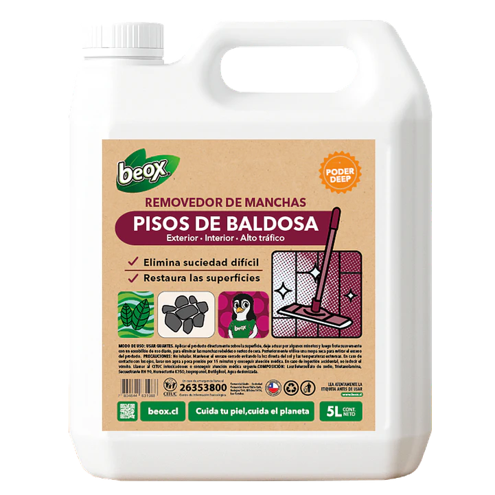 Removedor Manchas Piedras Naturales Y Baldosas Beox® 5lts 1