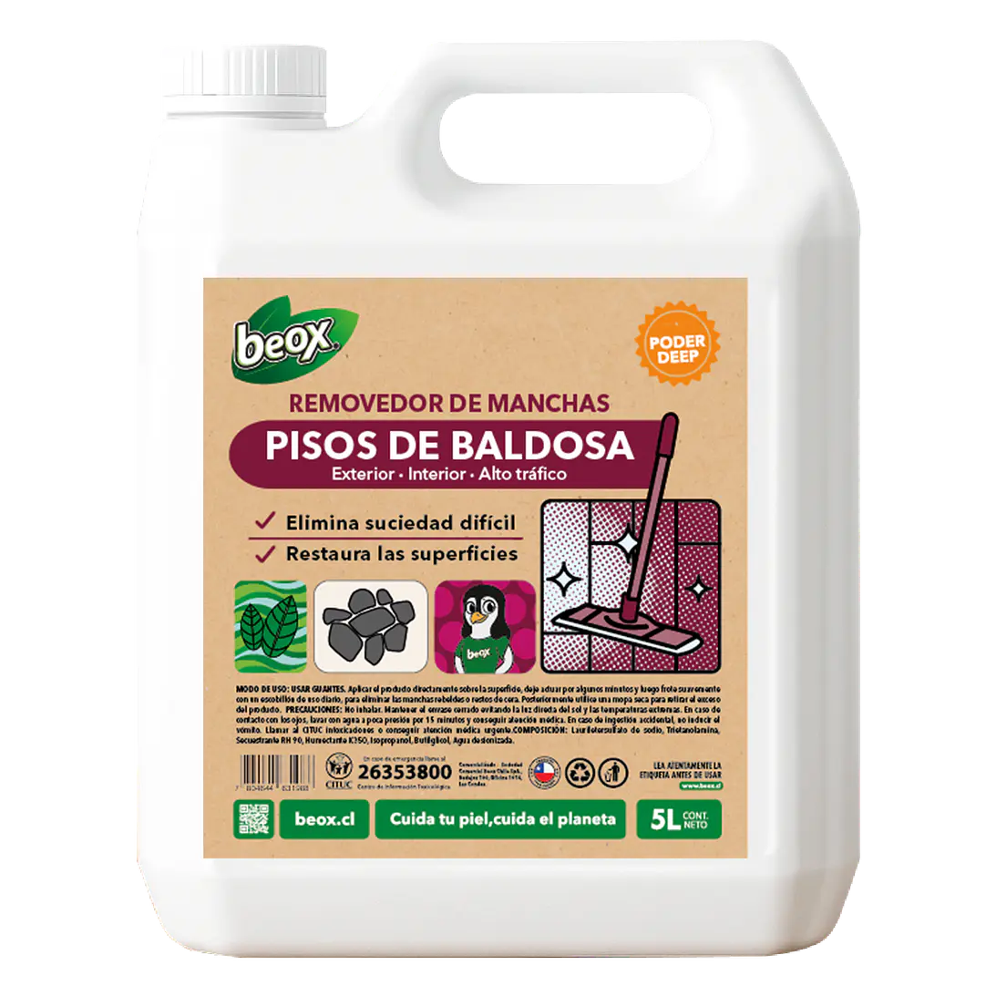 Removedor + Limpiador Abrilanta Piedras Y Baldosas Beox® 5lt 2