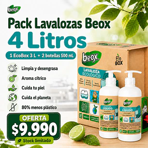 Pack Lavalozas Ecológico Beox® 4 Litros