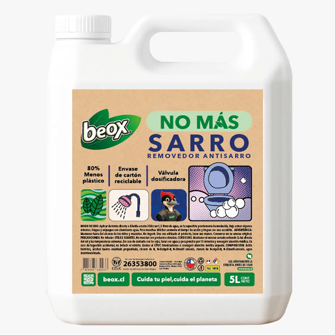 Removedor Sarro & Hongos Baños Beox® 5 Lts 1