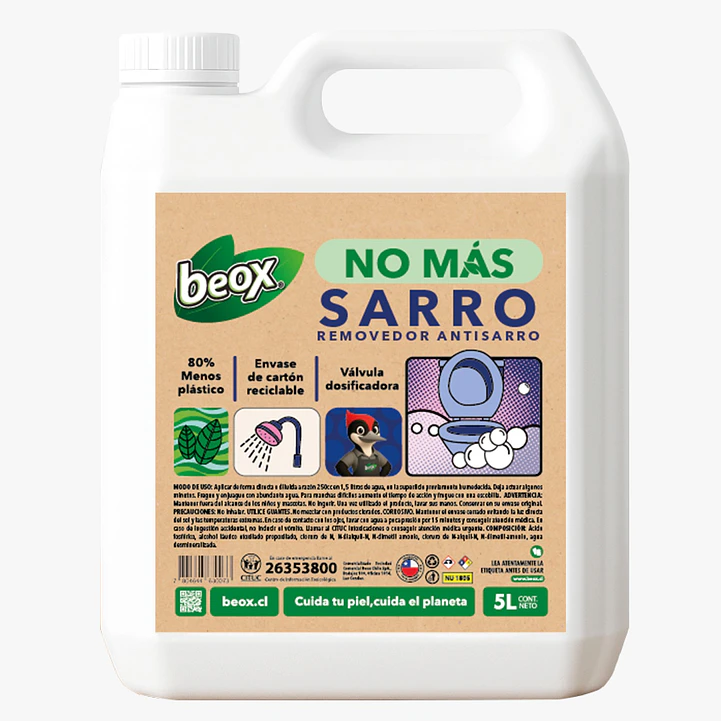 Removedor Sarro & Hongos Baños Beox® 5 Lts 1