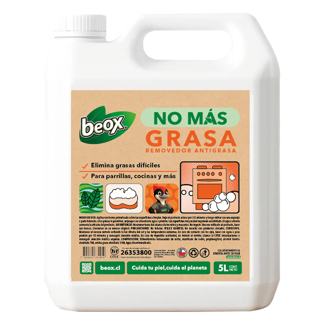 No Mas® Removedor Grasa BBQ Antigrasa Beox® 5 Lts 1