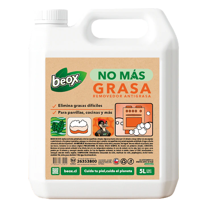 No Mas® Removedor Grasa BBQ Antigrasa Beox® 5 Lts 1