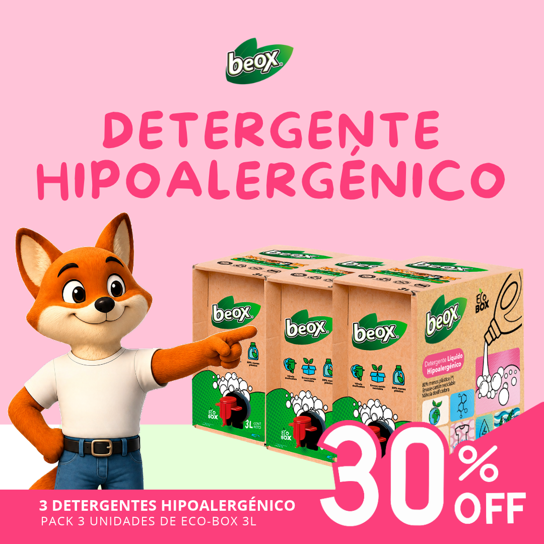 Pack X 3 Detergente Hipoalergenico Beox® Ecobox 3 Lts c/u 1