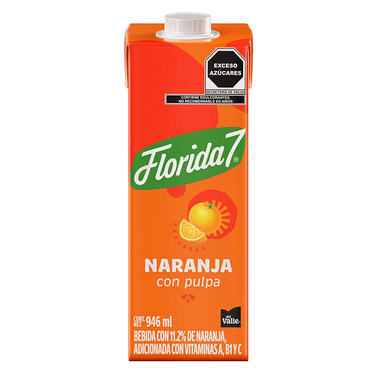 Florida 7 Naranja 946ml Tetra 1P