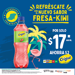 Cristal Fresa Kiwi 600ml NRP 1 Pieza