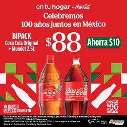 Bipack Coca Cola 2.5L NRP + Mundet 2.5L NRP