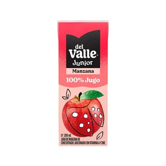 Del Valle Junior 100% Manzana 4 piezas