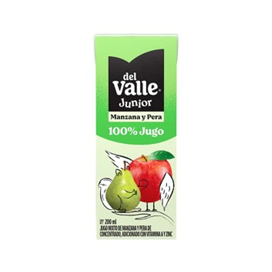 Del Valle Junior 100% Manzana-Pera 4 piezas