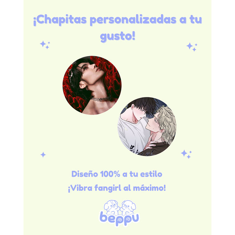 SET CHAPITAS PERSONALIZADAS (2 UNIDADES) 1