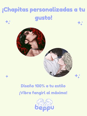 SET CHAPITAS PERSONALIZADAS (2 UNIDADES)