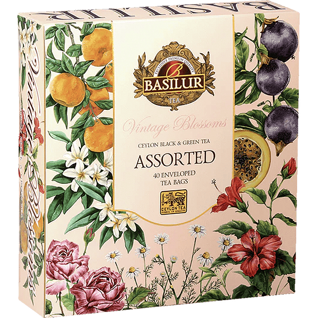 Té Surtido Vintage Blossom | 40 Bolsitas Basilur