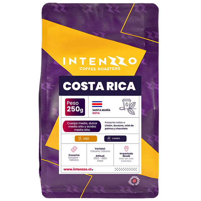 Café Costa Rica - Dota en Grano Molido | 250 gr. Intenzzo