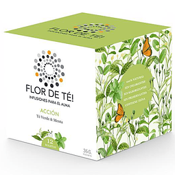 Té Verde Acción | 12 Bolsitas Flor de Té