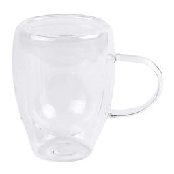 Set 2 Tazas Doble Vidrio | 350 ml Homewell