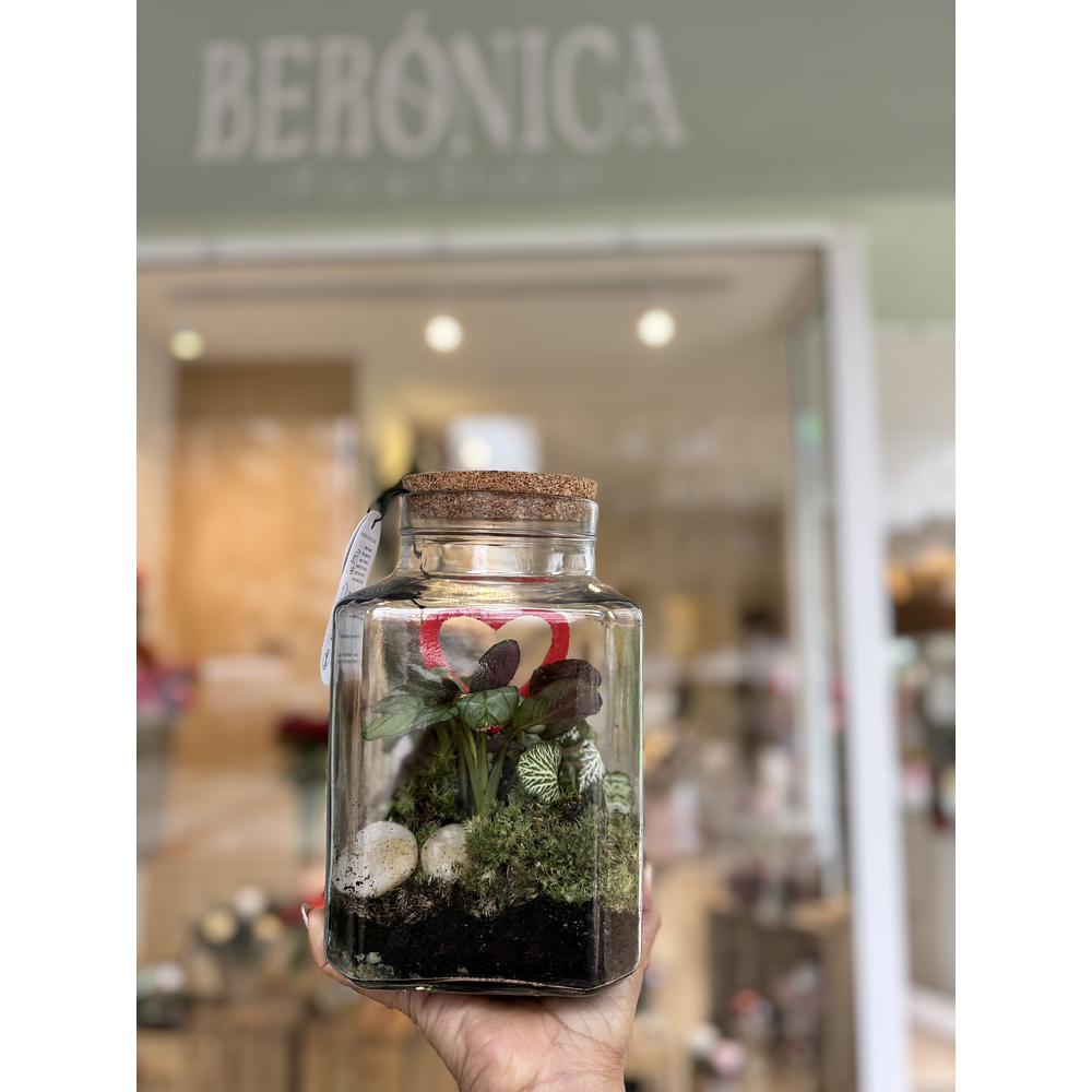 Terrario con Detalle de Corazón