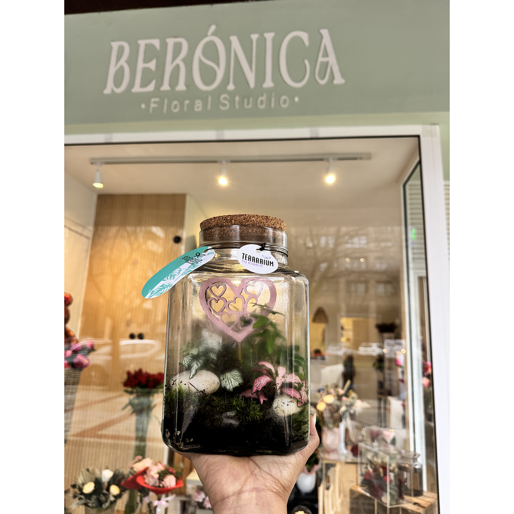 Terrario con Detalle de Corazón