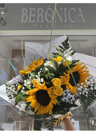 Ramo de Girasoles y Flores Amarillas