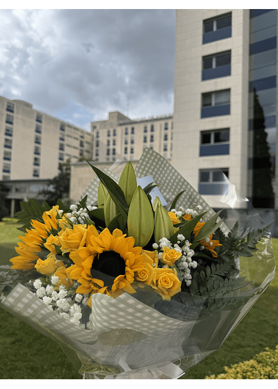 Ramo de Girasoles y Flores Amarillas